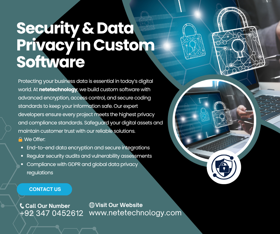 Security & Data Privacy in Custom Software